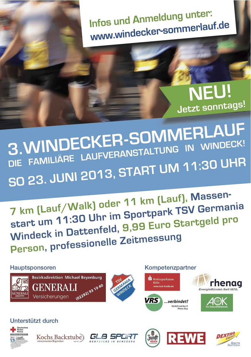 Plakat 3. Windecker Sommerlauf