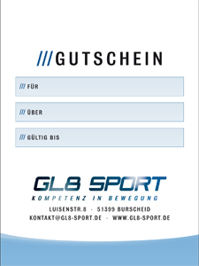 Gutschein GL8 Sport Gutschein GL8 Sport